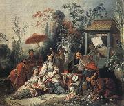 Francois Boucher The Chinese Garden Germany oil painting artist